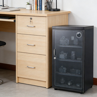 Armoire de séchage déshumidifiante 130L, contrôle numérique, silencieuse et économe en énergie, pour objectifs d'appareil photo reflex numérique et accessoires de rangement
