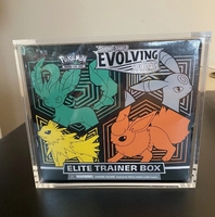 Vitrine moderne en acrylique de 5 mm d'épaisseur, résistante aux UV, pour l'affichage et le stockage des boîtes Elite Trainer Box (ETB)