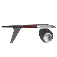 Meubles d'aviation : Bureau en forme d'aile d'avion en métal et aluminium, véritable table d'aile d'avion, bureaux Spitfire, aluminium, style industriel et loft