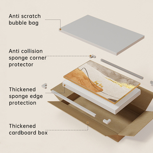 Decorazione per la casa nordica scatola di distribuzione incorniciata senza Punch da parete Art con orologio astratto <span class=keywords><strong>cervo</strong></span> stampa scatola elettrica schermatura pittura - Product Image 4
