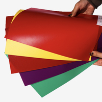 Feuille de plastique PVC transparent rigide coloré de 0.1 à 6mm d'épaisseur pour la couverture de reliure de livre de thermoformage