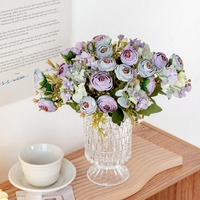 Roses artificielles en soie de haute qualité, idéales pour les mariages, la décoration de la maison, les cadeaux d'anniversaire et de Noël