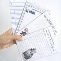 Bloc-notes adhésifs Kawaii pour messages de bureau, école, dessins animés, notes mémo
