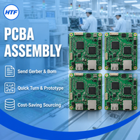 Services de fabrication OEM de prototypes de circuits imprimés (PCB) et de cartes électroniques assemblées (PCBA) sur mesure, fabricant chinois de cartes de circuits, marque HTF, conforme RoHS