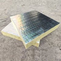 Panneaux de laine de roche en aluminium pour fabricants de conduites de ventilation coupe-feu, isolation thermique en laine de roche pour conduites de fumée