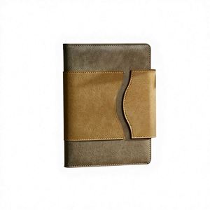 A5 PU Notebook Hardcover Luxury High Quality Business Cover Pocket Diary Enterprise Customized LOGO Business <b>Gifts</b> - Product Image 1