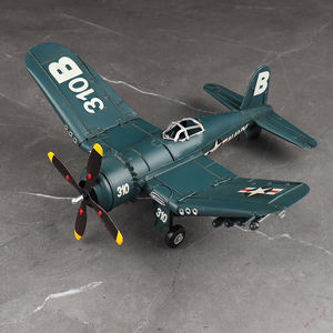 בציר מטוס דגם מתכת מלאכת יד ברזל יצוק מטוסי מלחמת העולם השני 2-שכבה לחימה מטוס דגם דגם תמונה אבזרי - Product Image 5