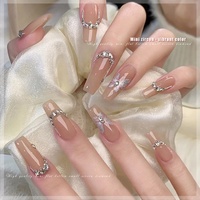 Paso Sico Mini Strass pour Nail Art en Zircon à Bord Inversé et Fond Plat, Bijou Effet Flash Cheval Blanc