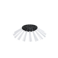 Balayeuse de voirie électrique industrielle en plastique OEM, brosse latérale efficace pour le nettoyage des rues