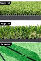 Tapis d'entraînement de golf OEM avec tee en gazon synthétique amovible et empileur de balles pour simulateur de golf