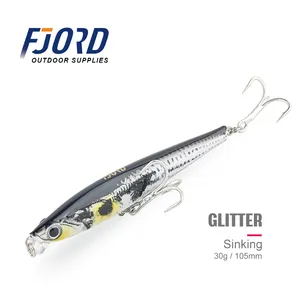 Fiordo vendita calda Minnow Lure esche da pesca all'ingrosso 30g 105mm Minnow esche esche da pesca attivate dall'acqua esca per trota