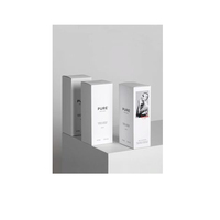 Cajas plegables de cartulina blanca producidas en fábrica, adecuadas para lápices labiales y sérums, impresión offset de alta calidad, lámina dorada