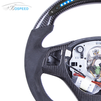 Pour BMW E90 E91 E92 E93 E81 E82 E87 E88 M3 M4 Volant LED en fibre de carbone | Mise à niveau de l'affichage à fond plat de course personnalisé