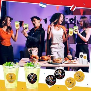 50 juegos a granel de vasos de plástico desechables de 12 oz con pegatinas decorativas del Mes DE <span class=keywords><strong>LA</strong></span> Herencia Hispana para fiestas españolas de América <span class=keywords><strong>Latina</strong></span> - Product Image 6