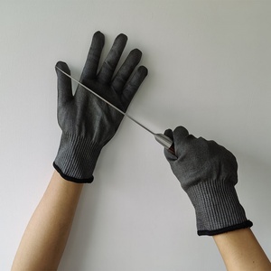 Gants de travail résistants à la coupure AmpsafeX personnalisables en HPPE, antidérapants, durables, longueur 26 cm, gants de protection haute performance - Product Image 3