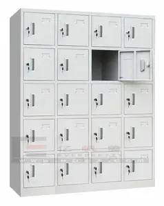 Laboratory Furniture Steel Cabinet Locker 20 Door Locker Cabinet Storage for Supermarket and Gym