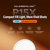 Panneau lumineux LED pour photographie, blanc, température de couleur réglable, pour maquillage, diffusion en direct, appel vidéo, lumière de beauté