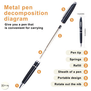 Bolígrafo de Metal de Estilo Acrílico de Alta Calidad y Nuevo Diseño para Estudiantes, Bonitos Regalos de Papelería para Oficina - Product Image 4