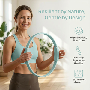 Anneau de Pilates transfrontalier, anneau de résistance pour le yoga, équipement d'entraînement des muscles des jambes à domicile, appareil de renforcement des membres - Product Image 2