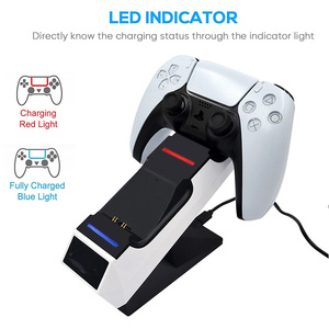 Venta al por mayor de Doble controlador cargador <span class=keywords><strong>Base</strong></span> de soporte de carga rápida estaciones de acoplamiento para Ps5 Gamepad - Product Image 3