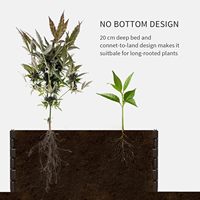 Meilleur prix empilable plastique bois finition montage facile jardinière pour fleur légume
