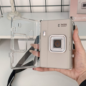 Étui de protection transparent pour <span class=keywords><strong>Instax</strong></span> <span class=keywords><strong>Mini</strong></span> LiPlay, <span class=keywords><strong>housse</strong></span> de rangement transparente antichoc avec poignée de transport - Product Image 4