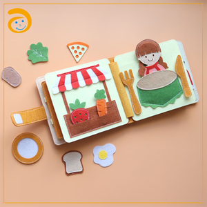 <span class=keywords><strong>Libro</strong></span> Sensorial de Fieltro Suave, <span class=keywords><strong>Libro</strong></span> de Actividades Inspirado en Montessori para el Desarrollo de la Motricidad Fina en Niños Pequeños - Product Image 6