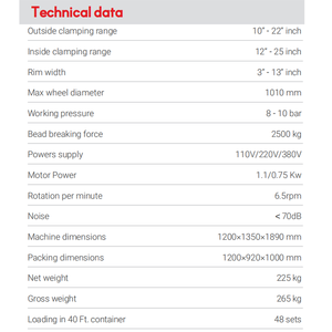 เครื่องเปลี่ยนยาง870L ที่มีประสิทธิภาพสูงสว่างสบายโต๊ะทำงานต่ำ220V แหล่งจ่ายไฟเปลี่ยนยางความถี่สูง - Product Image 4