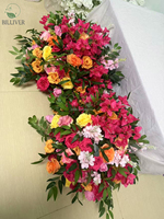 Nouvelles décorations de mariage, fleurs artificielles, décoration de fond de mariage, centre de table, fleurs de table pour mariage