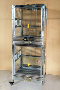 Jaula de pájaros de acero inoxidable 304 polvo de protección de plumas de cría de sala de estar de lujo en jaula grande - Product Image 5