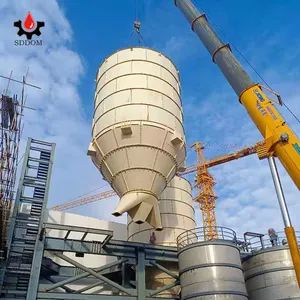 1000 ton çimento silosu tankı küçük cep SDDOM 50 ton -1000 ton silo cıvatalı tip çimento çelik silo depolama