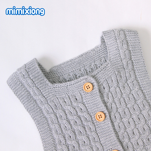 Mimixiong-Mono de algodón <span class=keywords><strong>100</strong></span> personalizado, mono de color sólido, sin mangas - Product Image 4