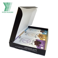 Emballage personnalisé pour barres chocolatées, matériaux recyclés de qualité alimentaire, boîtes rigides en papier artistique, impression, boîte cadeau pliable avec taille personnalisée