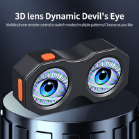 Nouvelles lumières de signalisation LED Demon Eyes, contrôle intelligent par application, 82 modes d'éclairage, ajustement universel pour accessoires de vélo électrique et de moto