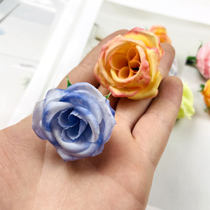 Têtes de fleurs de rose en soie de 3,5 cm de diamètre pour accessoires de photographie de mariage et décorations d'intérieur - Product Image 3