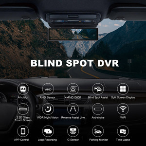 11.26 Inch ADAS WIFI Dual Lens Rearview <strong>Mirror</strong> 4CH <strong>Dash</strong> <strong>Cam</strong> Video Recorder with Night Vision Black Box for Cars - Product Image 3