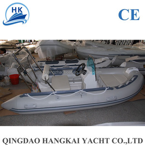 4 Person 1.2mm PVC Material RIB330B Inflatable Sport <strong>Boat</strong> with Hypalon Pontoon for River <strong>Rafting</strong> - Product Image 4
