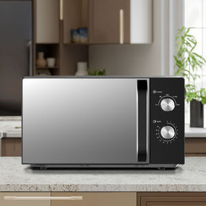 Nuevo Horno Microondas de Acero Inoxidable de 20L, Voltaje Global 110-240V, 700W, 5 Niveles de Potencia, Plato Giratorio Grande de 255mm, Temporizador de 35 Minutos - Product Image 2