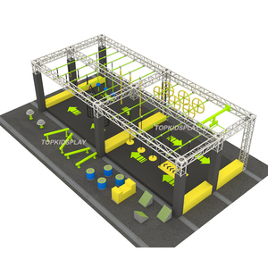 Trẻ Em Người Lớn Thương Mại Ninja CHIẾN BINH Khóa Học <span class=keywords><strong>Trampoline</strong></span> Công Viên Bước Không Khí Và Vòng - Product Image 2