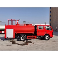 Nouveau camion de pompiers à mousse Dongfeng double cabine 4x2 diesel, véhicule de secours d'urgence, 3000L