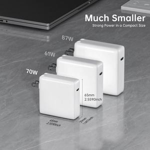 <span class=keywords><strong>Cargador</strong></span> de Laptop USB C de 70W, <span class=keywords><strong>Cargador</strong></span> de Pared Tipo C, Adaptador de Corriente Portátil <span class=keywords><strong>para</strong></span> Laptop Apple <span class=keywords><strong>MacBook</strong></span> Air <span class=keywords><strong>Pro</strong></span> de <span class=keywords><strong>13</strong></span>, 14, 15 y 16 <span class=keywords><strong>Pulgadas</strong></span> - Product Image 3