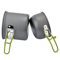 Draagbare outdoor kookset voor 1-2 personen, inclusief servies voor buitenavonturen