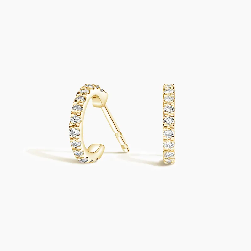 Real Diamond Earrings Luxury Design Solid Gold Jewelry Earrings For Women Jewelry