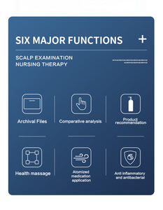 Analyseur de cuir chevelu de bureau professionnel et machine de traitement 5 en 1 appareil de soin des cheveux avec massage et <span class=keywords><strong>conseils</strong></span> sur les produits - Product Image 3