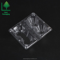 Boîte de rangement en plastique PET transparente Yelui HP2 Extra Jumbo à 2 compartiments, fabrication chinoise, design résistant aux fissures, utilisation en élevage avicole