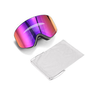 סקי משקפי מגן מסגרת שחורה עדשה צלולה סקי שלג משקפי מגן אנטי ערפל uv 400 הגנה על סנובורד סקי משקפי מגן - Product Image 6