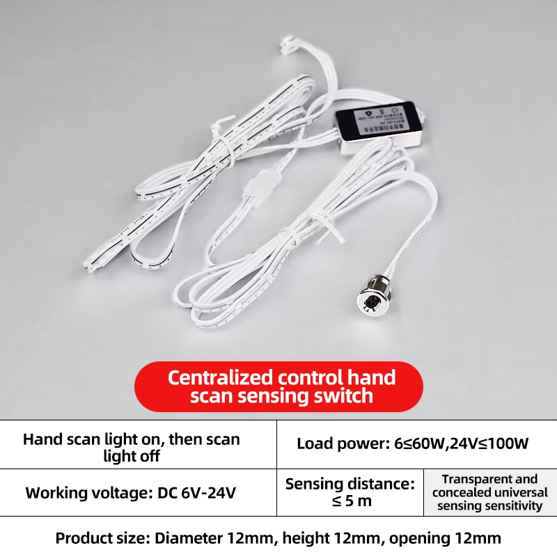 LED Inductive Touch Switch Smart Home 12V Multi-scene Use for Corridors and Wardrobes