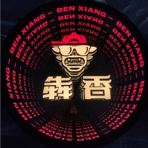 Panneaux de miroir LED 3D personnalisés avec logo lumineux, dalles infinies, piste de danse discothèque, mur de boîte de nuit - Product Image 5