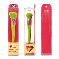 Pinceau de maquillage haut de gamme avec fibres ultra-fines, virole en aluminium épaissie, manche en bois de bouleau peint lisse, finition peinte en 7 couches