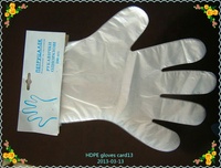 Gants de protection efficace en plastique, 100 pièces, jetables en vinyle pe, fournitures de gants pe en sac